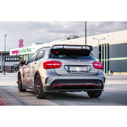 Накладка сплиттер на задний бампер Вариант2 на Mercedes GLA X156 45 AMG SUV